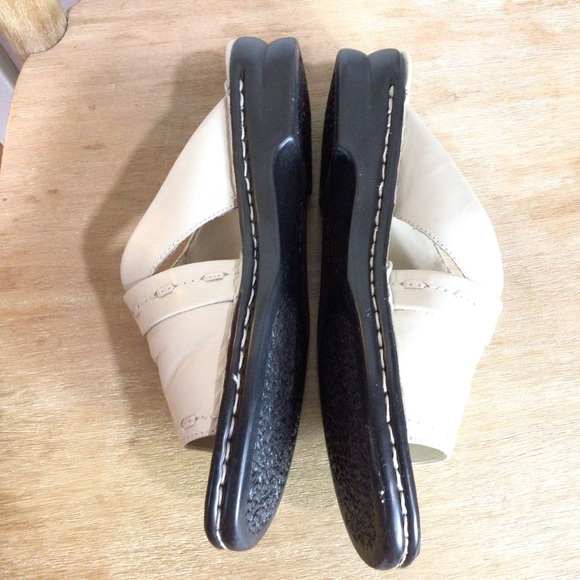 Jasmin Sport Womens Cream Tabby Slip-on Sandal Size 8.5 - Picture 6 of 7